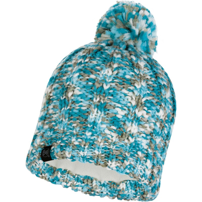 Zimska kapa BUFF KNITTED&POLAR HAT LILY AQUA -AQUA