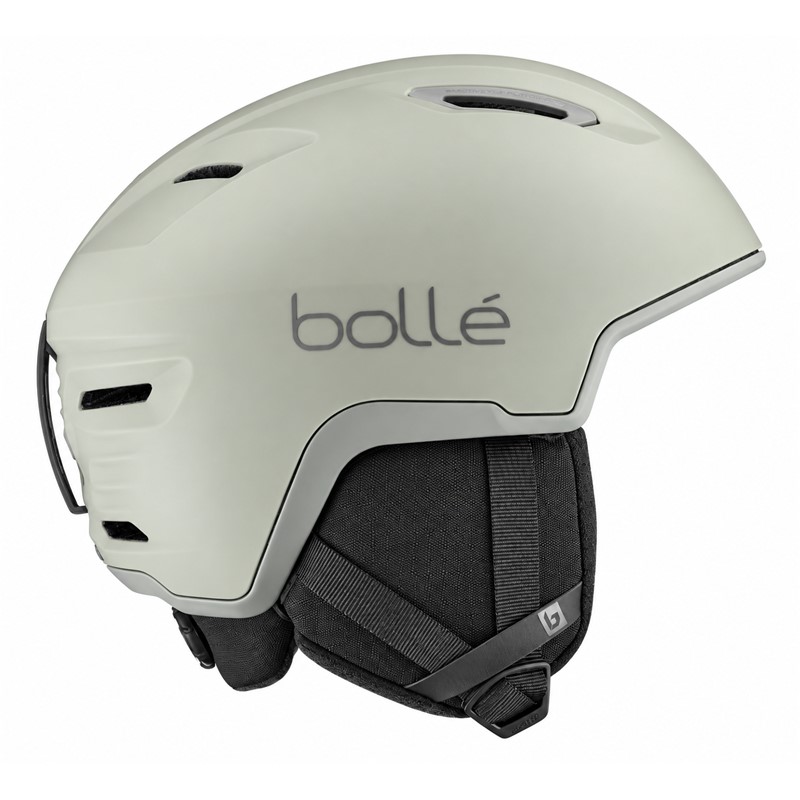 Lahka smučarska čelada BOLLÉ ATMOS PURE Argil Matte s sistemom Click-To-Fit in devetimi prezračevalnimi odprtinami.