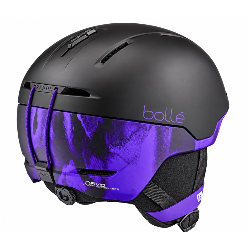 Smučarska čelada BOLLÉ ZENOS MIPS OFFTRACK PURPLE MATTE v izraziti mat vijolični barvi. Varnostni sistem MIPS®, zaščitna tehnologija AViD Progressive EPS, lahka In-Mold konstrukcija, magnetno zapenjanje Fidlock®, nastavljivo prezračevanje in sistem 360° Click-To-Fit™ zagotavljajo napredno zaščitno zasnovo ter udobno prileganje pri smučanju in deskanju na snegu.