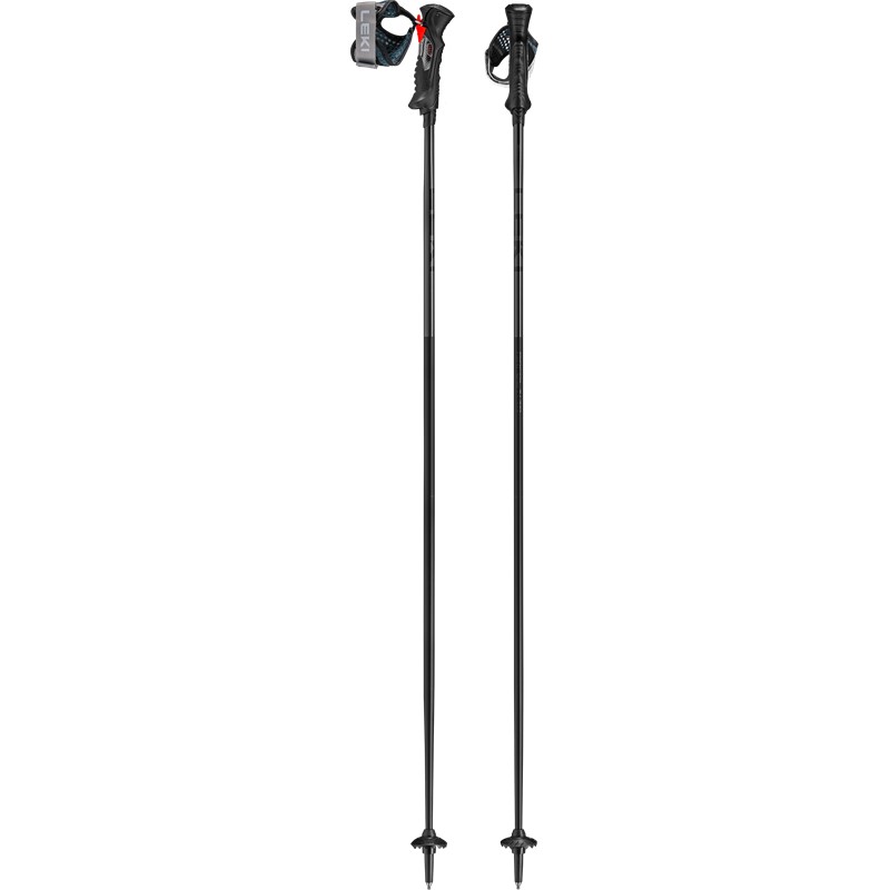 Lahke športne smučarske palice LEKI Airfoil 14 TR s 14-milimetrskim profilom Airfoil, sistemom Trigger 3D in konico Flex Tip