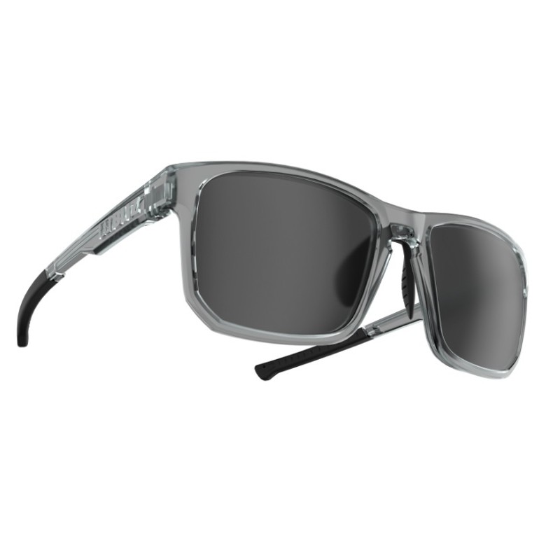 The BLIZ ACTIVE IGNITE GREY TRANSPARENT sunglasses are an ideal choice for those looking for a combination of elegance, protection, and comfort during outdoor activities.