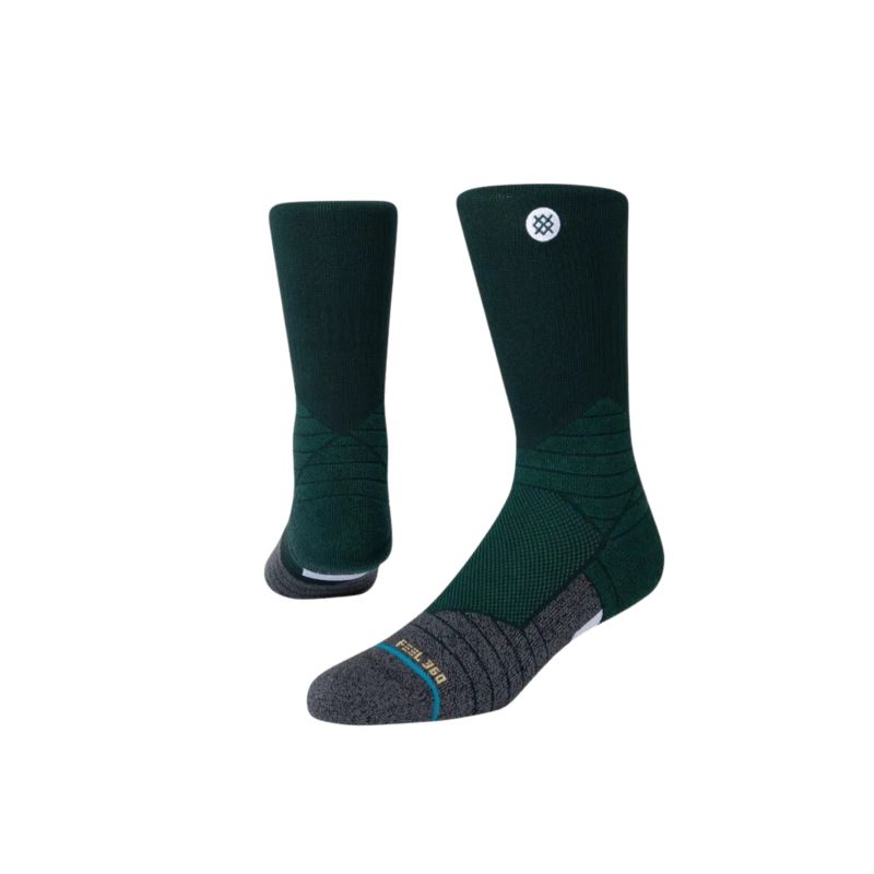 Nogavice STANCE Icon Sport Green M Crew Med v zeleni barvi. Srednje visoke športne nogavice z udobnim prileganjem, zračnostjo in podporo za vsakodnevne aktivnosti ter treninge.