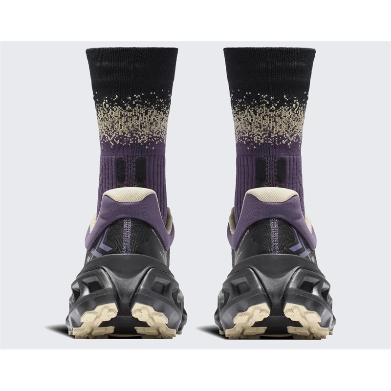 Vijolično-črne unisex trail superge X-BIONIC TERRASKIN X03 Deep Purple X Black Sand z Vibram MegaGrip podplatom