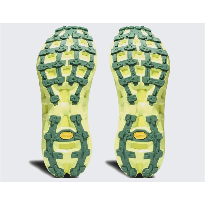 Zeleno-rumene unisex trail superge X-BIONIC TERRASKIN X03 Electric Energy Dark Green z Vibram MegaGrip podplatom