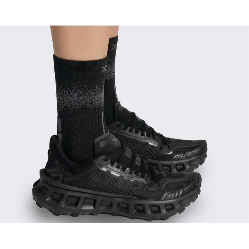 Črne unisex trail tekaške superge X-BIONIC TERRASKIN X03 X Black Rhino Grey z Vibram MegaGrip podplatom