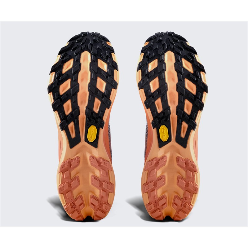 Roza unisex trail tekaški copati X-BIONIC TERRASKIN X02 Dusty Rose Fresh Peach z Vibram MegaGrip podplatom