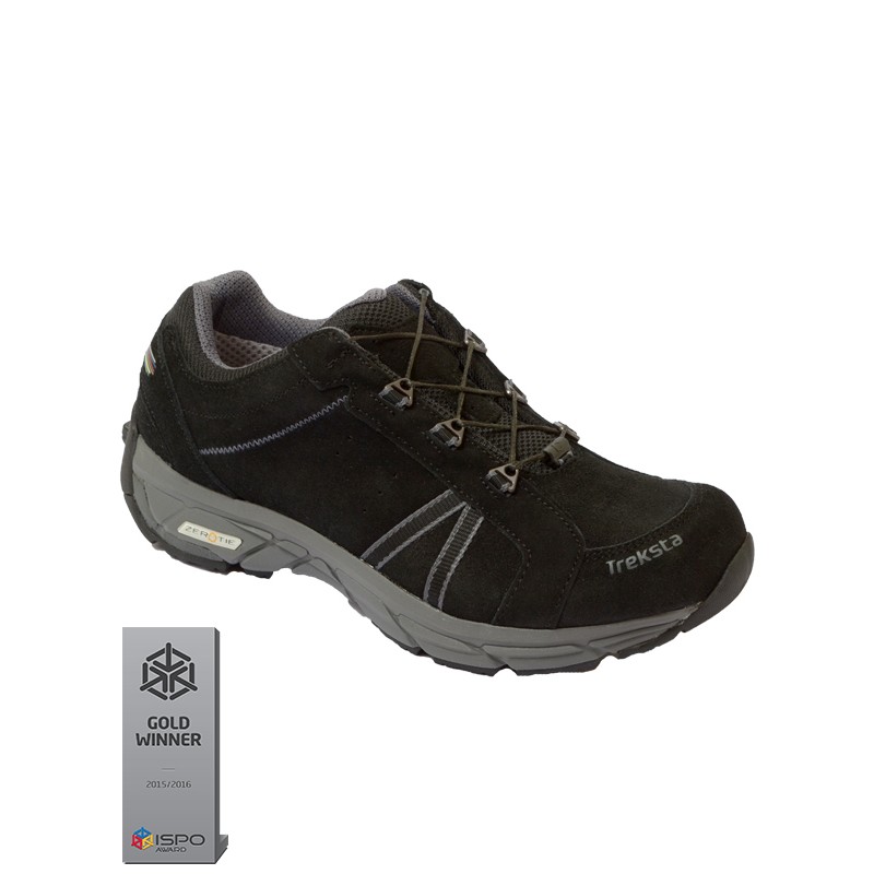 Treksta HANDS FREE 101 men's shoes with self-lacing and un-lacing! You can put them on and take them off without using your hands! Weight: 457g.