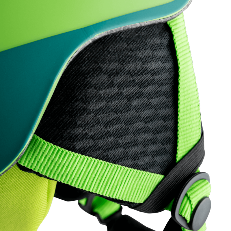 Otroška čelada Elan Twist zelena – lahka, udobna in varna smučarska čelada z In-Mold konstrukcijo in sistemom Jr. Fit za popolno prileganje. Idealna za male smučarje.