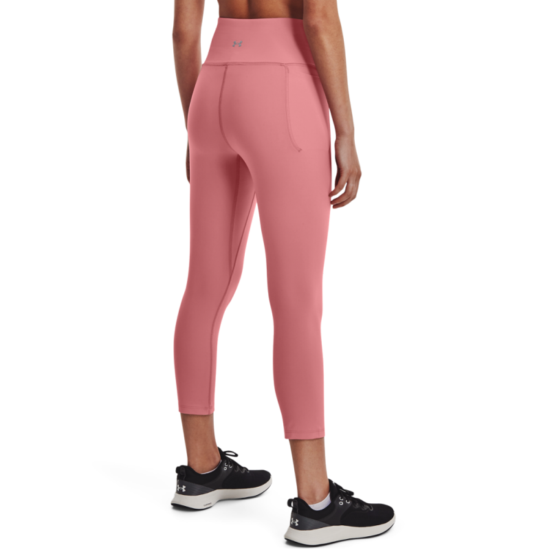Ženske pajkice UNDER ARMOUR MERIDIAN CROP 1355915-663 - zasnovane z inovativno tkanino, ki nudi edinstveno mehkobo in učinkovito odvaja znoj. Lahek in zračen material zagotavlja udobje pri gibanju, kar jih naredi popolne za treninge in aktivne dni. 