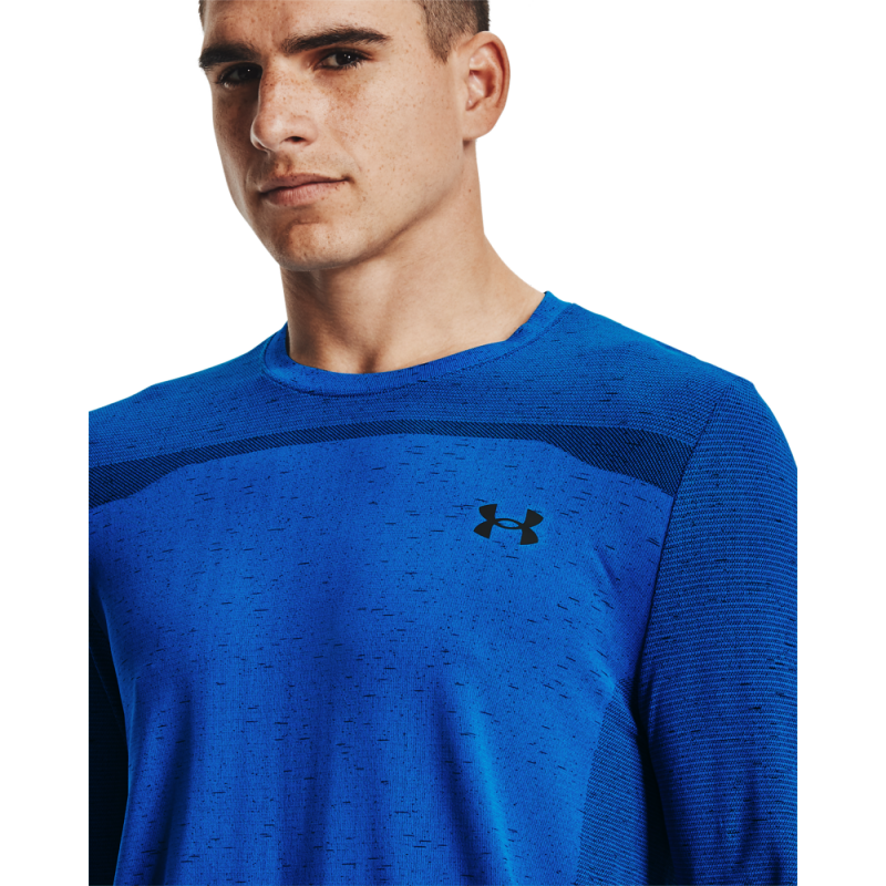 Under Armour moška športna majica s kodo 1361136-436 - zagotavlja maksimalno udobje med treningom. Izdelana iz lahkega materiala HeatGear za učinkovito odvajanje znoja, hitro sušenje ter dodatno zračnost s pomočjo mrežastih plošč.