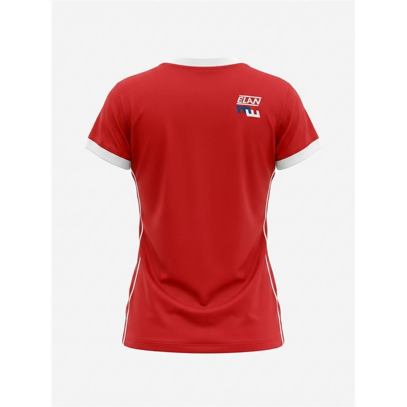 Ženska majica ELAN W T-SHIRT RETRO RED