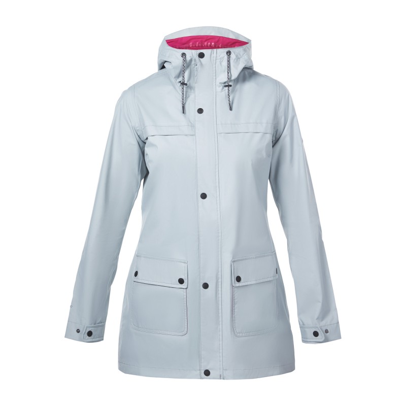 Ženska dežna jakna Bergahaus je odlična izbira za vaše pohode ali vsakodnevne opravke, saj združuje zračnost in vodoodpornost. Z uporabo tehnologije Hydroshell® vam zagotavlja zaščito pred dežjem in vetrom.
