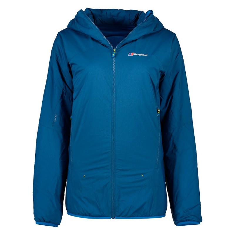 The BERGHAUS REVERSA women's jacket is very lightweight and reversible, especially suitable for those cold days in the mountains when you push the limits of what is possible. This extremely versatile synthetic jacket is ideal for all occasions.
