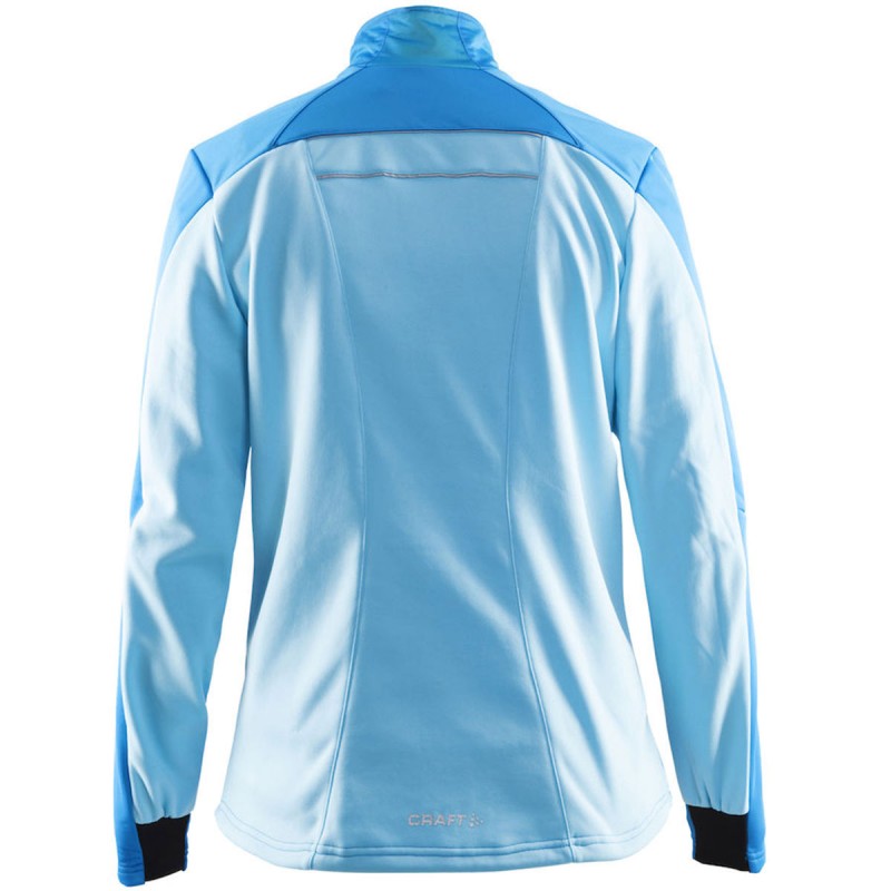 The women's CRAFT STORM jacket is a warm and smooth jacket lined with fleece. It is primarily from the cross-country skiing collection, but this versatile piece of clothing can be used for all winter sports.