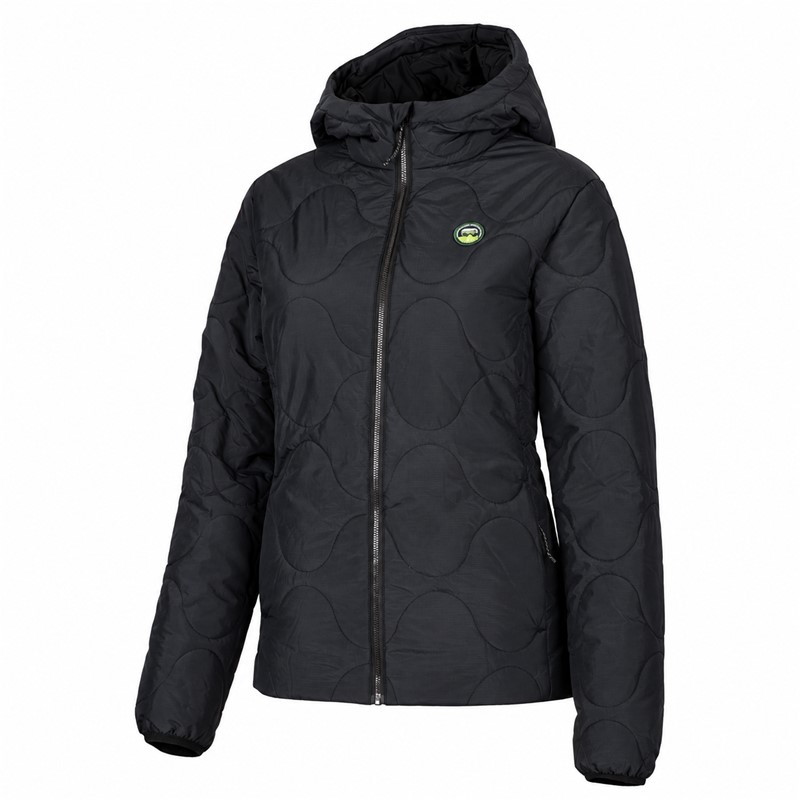 Women's jacket ELAN DEMO W PADDED JACKET is a lightweight insulated sport jacket with ALTO synthetic fill from recycled materials. The outer material of 100% nylon features a water-repellent surface treatment to help protect against light rain and snowfall. The jacket has two side pockets and an adjustable bottom hem. Suitable for everyday use, walks, travel, and outdoor activities.
