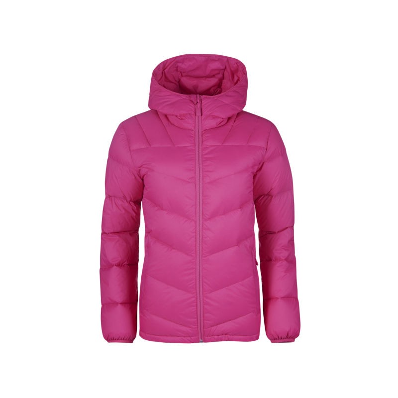 Halle je topla ženska jakna za najhladnejše zimske dni. Jakna je odlična izbira za prosti čas in športne aktivnosti. Je lahko zložljiva, tako, da jo je enostavno shraniti v nahrbtnik ali potovalko.