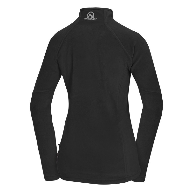 Ženska jopica NORTHFINDER POLARTEC SMREKOVICA zanesljivo greje pri hladnejših temperaturah in zagotavlja tudi odvajanje vlage. Poudarek je predvsem na funkcionalnosti s prefinjenimi tehničnimi detajli. Črne barve.