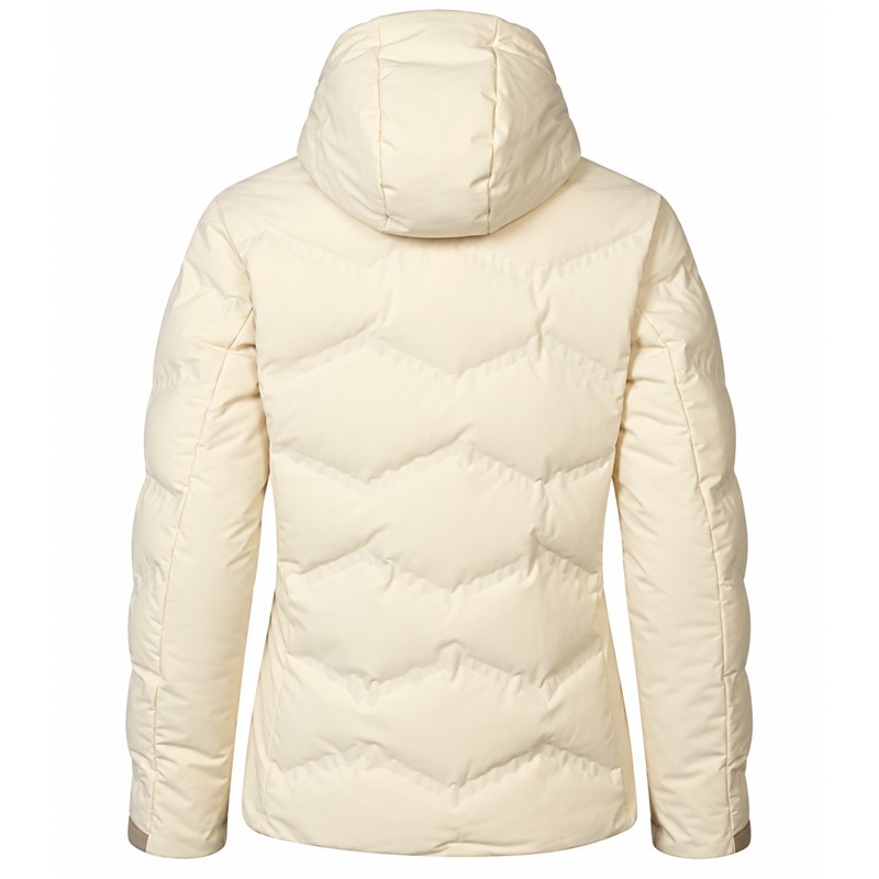 Ženska nepremočljiva smučarska jakna HALTI Nordic Arcty II Seedpearl White v elegantni biserno beli barvi. Vodni stolpec 15.000 mm, zračnost 15.000 g/m²/24 h, izolacija Microtherm Arcty in napredna konstrukcija X-Welded zagotavljajo toplotno udobje ter zaščito pred zimskimi vremenskimi vplivi. Jakna ima nastavljivo kapuco, prezračevalne zadrge, notranjo snežno zaščito, elastične manšete in praktične žepe.