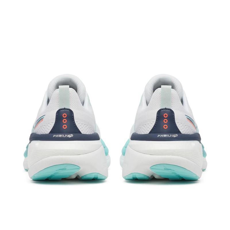Maksimalno blažene ženske tekaške superge Saucony Hurricane 25 s peno PWRRUN PB, podporo CenterPath in trpežnim podplatom XT-900.