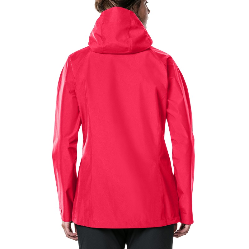 Ženska pohodna jakna Berghaus, opremljena s tehnologijo tkanin GORE-TEX®, zagotavlja lahko, a popolnoma vodoodporno zaščito. Tehnologija Paclite® omogoča, da se jakna zloži v izjemno majhno velikost.