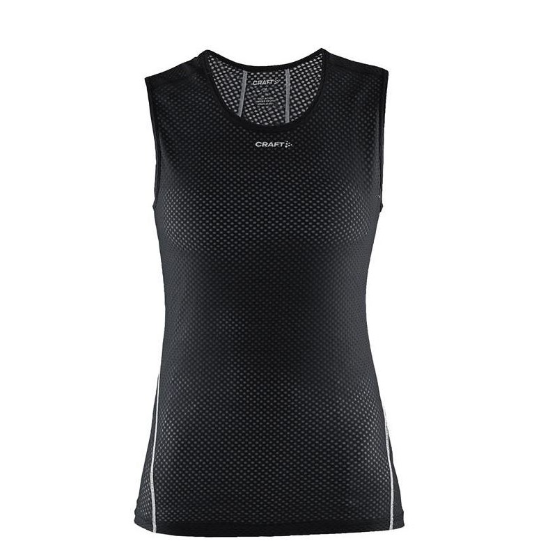 The women's sleeveless sports shirt CRAFT COOL MESH SUPERLIGHT is a super lightweight mesh sleeveless shirt from the active underwear segment that offers top-notch ventilation and cooling during intense workouts in hot conditions.