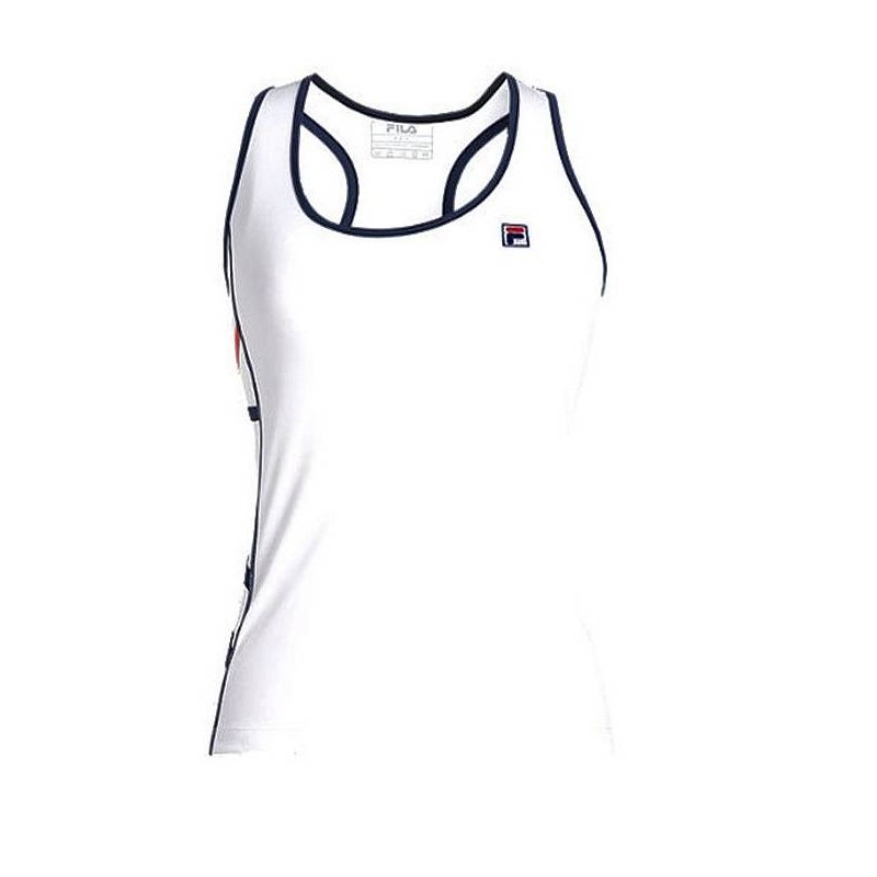 The women's sleeveless shirt from Fila is the perfect choice for active days or relaxed moments. Made from lightweight and comfortable material consisting of 90% polyester and 10% elastane.