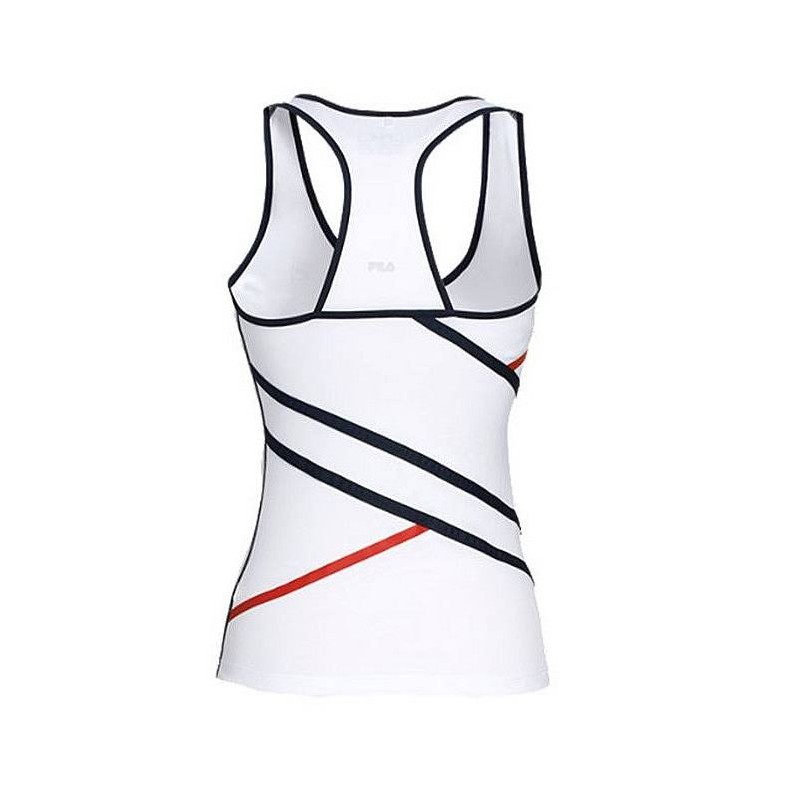 The women's sleeveless shirt from Fila is the perfect choice for active days or relaxed moments. Made from lightweight and comfortable material consisting of 90% polyester and 10% elastane.