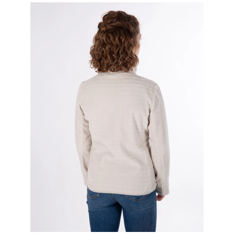 Ženska flis jopica AULP VERKO združuje toplino, mehkobo in moden videz. Idealna za šport, prosti čas ali vsakodnevno udobje v hladnih dneh.