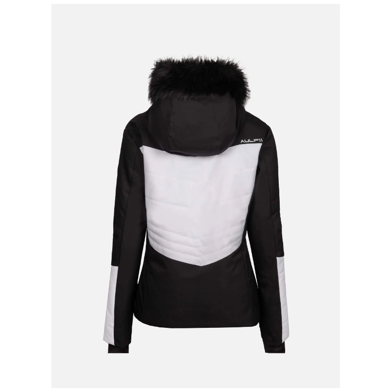 The women's ski jacket AULP SANDI combines an elegant look, top-notch thermal insulation, and 15K/15K protection against snow and wind. Ideal for demanding skiers.