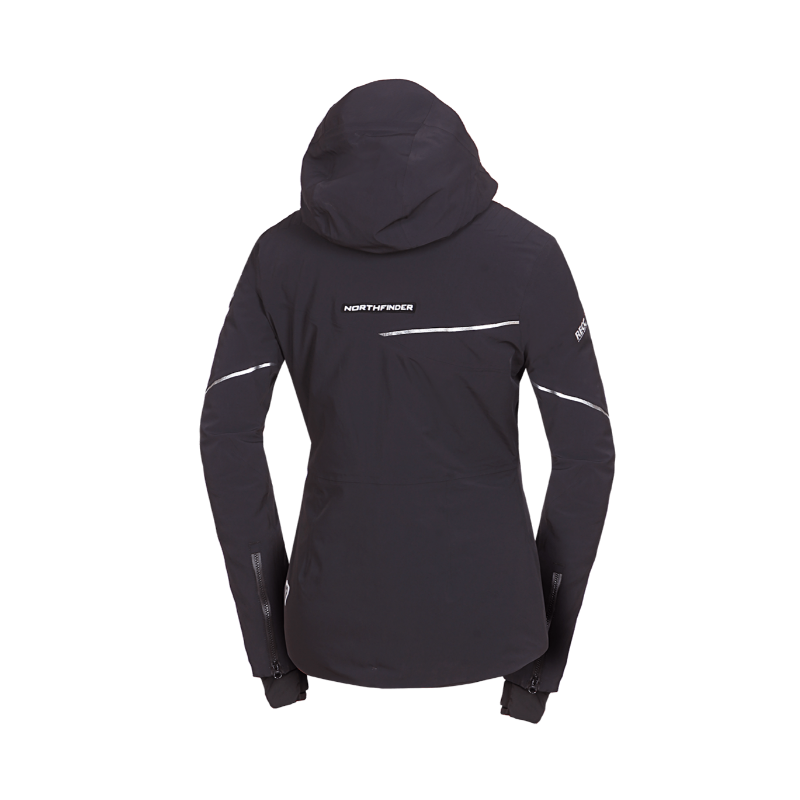 Ženska smučarska jakna NORTHFINDER DEBBY združuje raztegljiv 10K/10K material, izolacijo PrimaLoft® Eco Black in RECCO® varnostni sistem. Elegantna, topla in vodoodporna izbira za zahtevne smučarke.