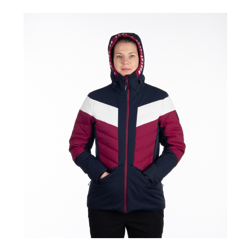 Ženska smučarska jakna NORTHFINDER IDA združuje moderen dizajn, 10K/10K vodoodporno zaščito in toplo sintetično izolacijo. Snežni pas, fiksna 3D kapuca in PFC-free obdelava za popolno udobje na smučišču.