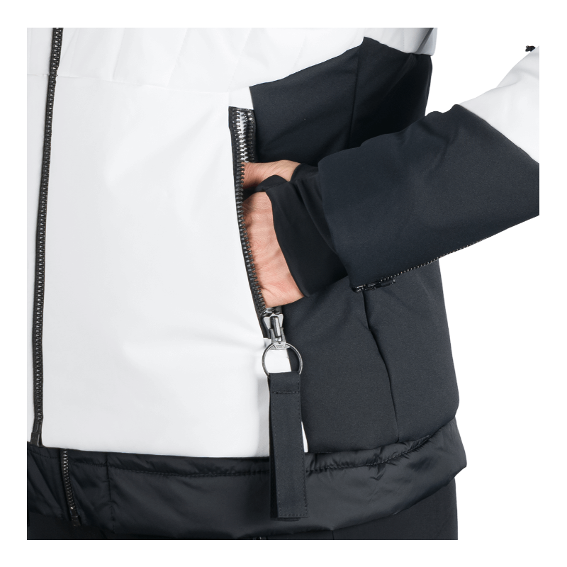 Odkrij žensko smučarsko jakno NORTHFINDER TAYLER – 2-v-1 model z vodoodporno membrano, snemljivo notranjo podlogo, snežnim pasom in kapuco z odstranljivim krznom. Idealen za smučanje in zimske aktivnosti!