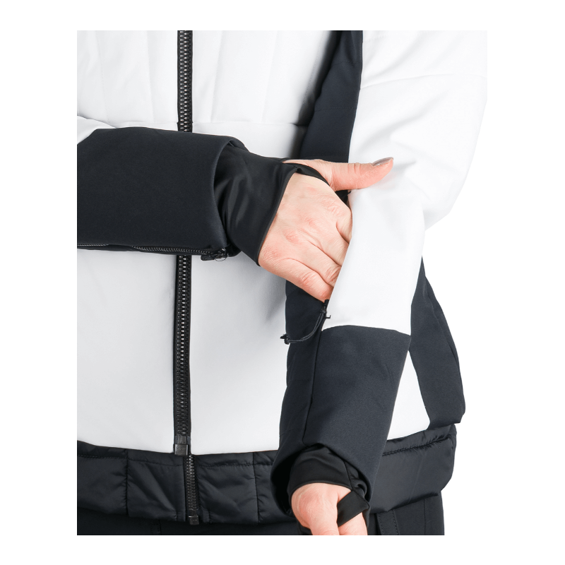 Odkrij žensko smučarsko jakno NORTHFINDER TAYLER – 2-v-1 model z vodoodporno membrano, snemljivo notranjo podlogo, snežnim pasom in kapuco z odstranljivim krznom. Idealen za smučanje in zimske aktivnosti!