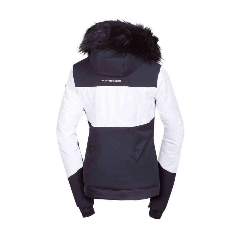 Odkrij žensko smučarsko jakno NORTHFINDER TAYLER – 2-v-1 model z vodoodporno membrano, snemljivo notranjo podlogo, snežnim pasom in kapuco z odstranljivim krznom. Idealen za smučanje in zimske aktivnosti!