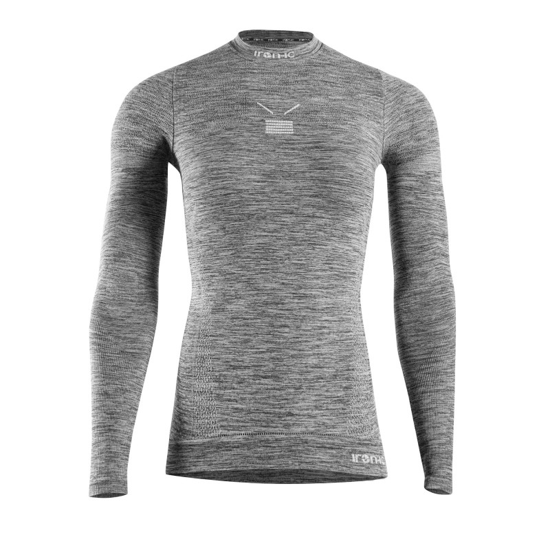 The women's ski base layer IRON-IC MLG IRN 3.3 is a high-quality garment for winter sports. It is made from a combination of materials consisting of 35% polyester, 30% PES, 30% PPL, and 5% elastane, ensuring excellent structure, comfort, and breathability.