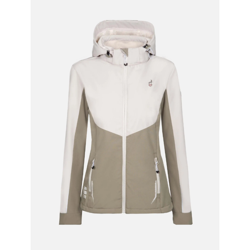 Ženska softshell jakna AULP TAMIA v kaki barvi nudi zanesljivo zaščito pred vetrom, mehko micropolar podlogo in popolno svobodo gibanja. Snemljiva kapuca, nastavljiv rob in odsevni detajli za outdoor aktivnosti v vseh razmerah.