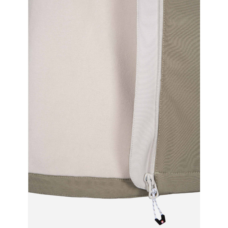 Ženska softshell jakna AULP TAMIA v kaki barvi nudi zanesljivo zaščito pred vetrom, mehko micropolar podlogo in popolno svobodo gibanja. Snemljiva kapuca, nastavljiv rob in odsevni detajli za outdoor aktivnosti v vseh razmerah.