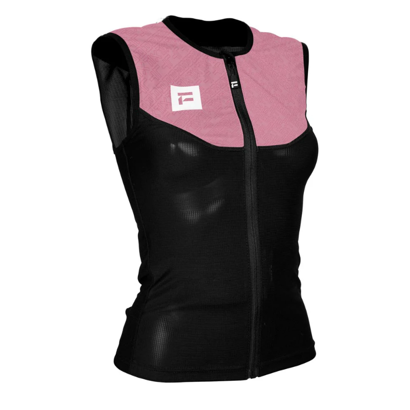 Ženska zaščita za hrbet FLAXTA BEHOLD združuje varnost, udobje in fleksibilnost. Zračna, lahka in certificirana po EN 1621-2. Idealna za smučanje in deskanje.