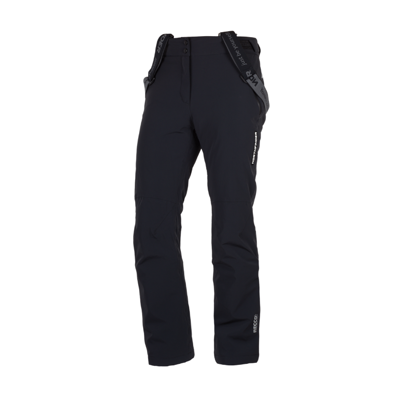 Ženske smučarske hlače NORTHFINDER CASSANDRA s PrimaLoft® Eco Black izolacijo nudijo toploto, 10K/10K zaščito in popolno udobje. Raztegljiv material, RECCO® sistem in vodoodporne YKK® zadrge za brezskrbno smučanje.