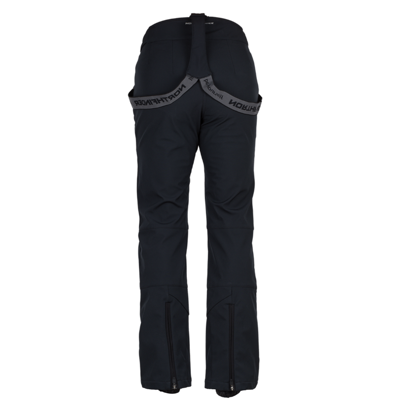 Odkrijte udobne in tople ženske softshell smučarske hlače Northfinder Taya z vodnim stolpcem 10.000 mm, zračnostjo 5.000 g/m²/24 h, notranjimi gamašami in ojačanim spodnjim delom. Idealne zimske hlače za smučanje z odlično zaščito proti vetru in vlagi.