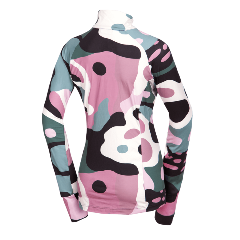 Ženski smučarski puli NORTHFINDER JAMIYA je odlična izbira za zahtevne aktivnosti v hladnem okolju. Ženski aktivni puli zagotavlja toploto in suho kožo tudi med intenzivno vadbo. Namenjen je predvsem kot druga plast pri smučanju ali teku na smučeh