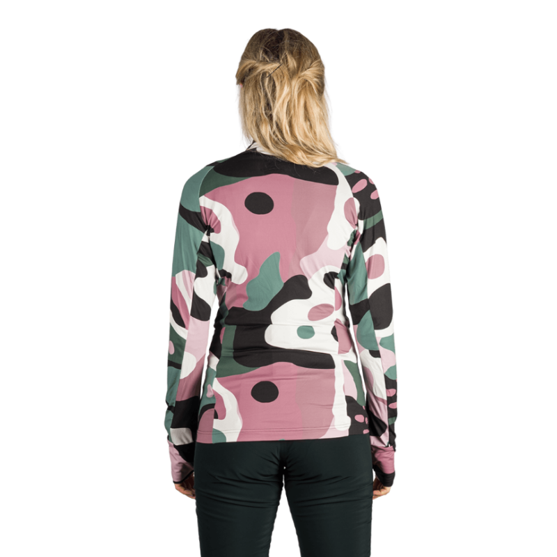 Ženski smučarski puli NORTHFINDER JAMIYA je odlična izbira za zahtevne aktivnosti v hladnem okolju. Ženski aktivni puli zagotavlja toploto in suho kožo tudi med intenzivno vadbo. Namenjen je predvsem kot druga plast pri smučanju ali teku na smučeh