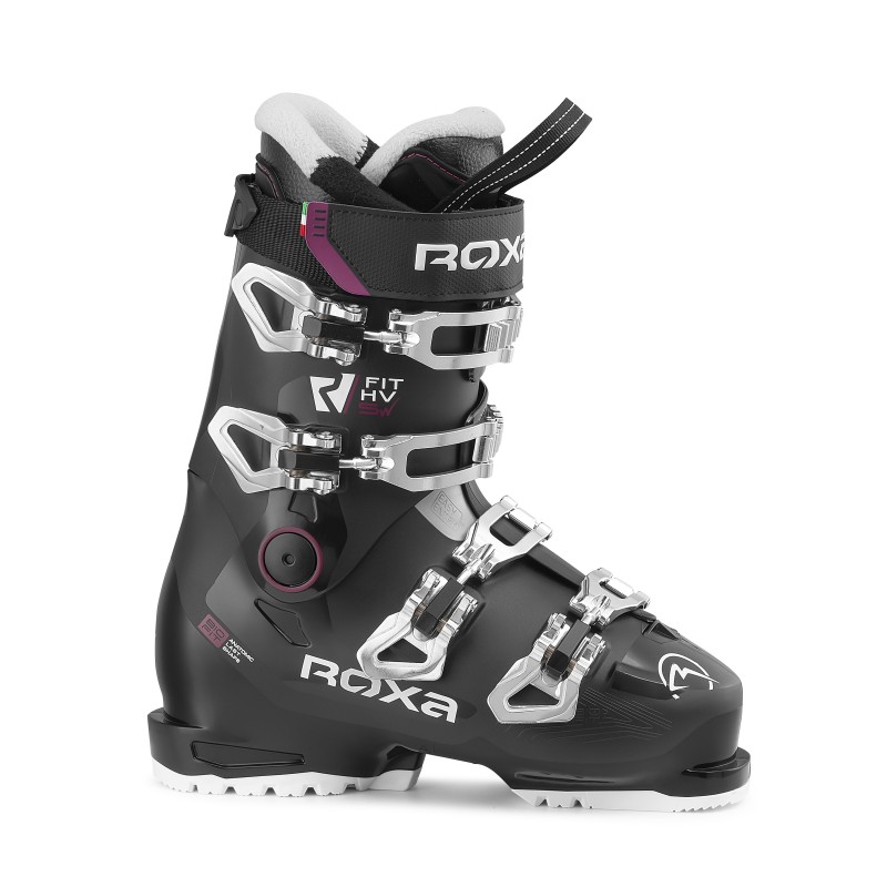 Ženski smučarski čevlji ROXA R/FIT HV S W – ALPINE združujejo udobje, toplino in natančen nadzor. Flex 80, širše BioFit CM kopito in toplotno oblikovljiv notranji čevelj za popolno prileganje. Na voljo na AS Sport Outlet!