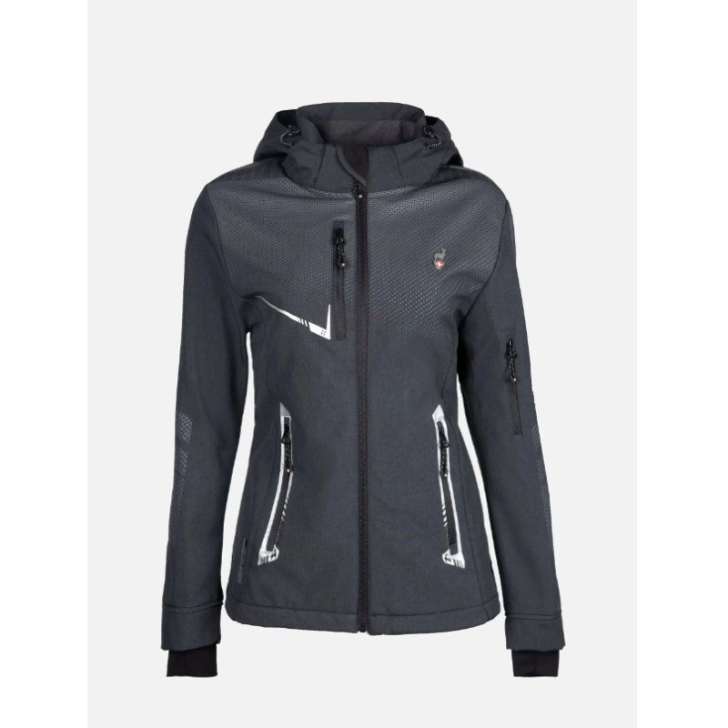 Ženski softshell AULP NELKA v sivi barvi združuje športni slog in funkcionalnost. Raztegljiv material, snemljiva kapuca in Lycra manšete s palčnimi odprtinami zagotavljajo udobje pri vseh outdoor aktivnostih.