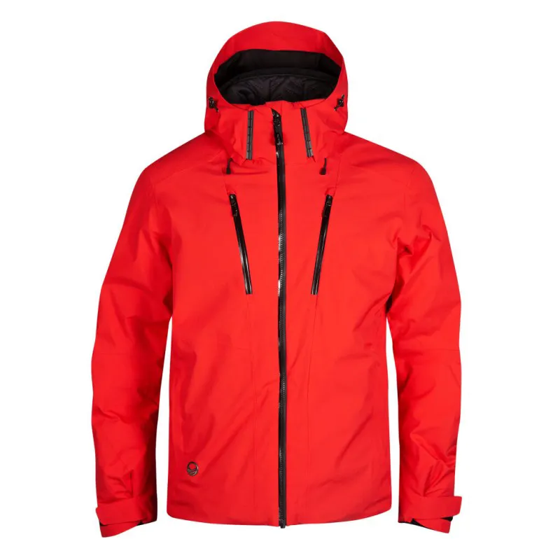 Technically advanced men's ski jacket Halti Vertica – waterproof, breathable, and warm jacket with Primaloft® insulation and DrymaxX® material. Ideal for dynamic skiing in all conditions.