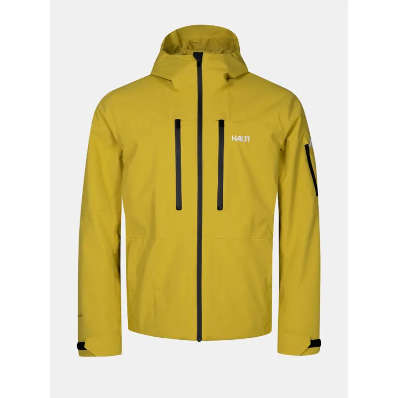 Halti Melvik men's ski jacket – waterproof DrymaxX® technology, Microtherm® Dynamic insulation, and 100% recycled material. An ideal choice for active skiers who want warmth and comfort in all conditions.