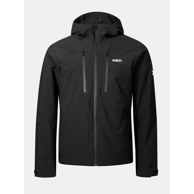 Halti Melvik men's ski jacket – waterproof DrymaxX® technology, Microtherm® Dynamic insulation, and 100% recycled material. An ideal choice for active skiers who want warmth and comfort in all conditions.