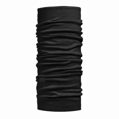 Tuba BUFF MERINO LIGHTWEIGHT SOLID BLACK