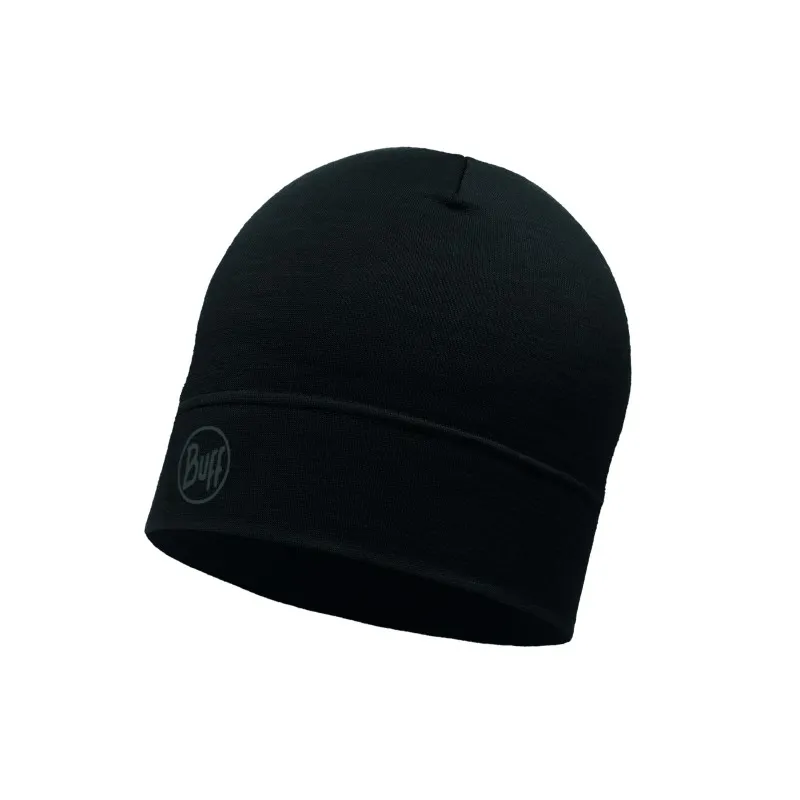 Wool Beanie BUFF MERINO LIGHTWEIGHT BEANIE SOLID BL