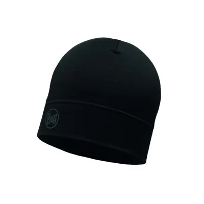 Vunena kapa BUFF MERINO LIGHTWEIGHT BEANIE SOLID BL